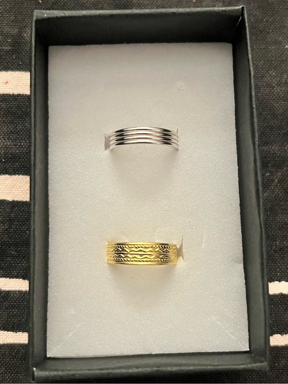 2 sterling toe rings (one is gold plated)